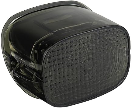 Eagle Lights Flashing Strobe Squareback LED Tail Brake Light Kit for Harley Davidson-No Window/Smoked Lens