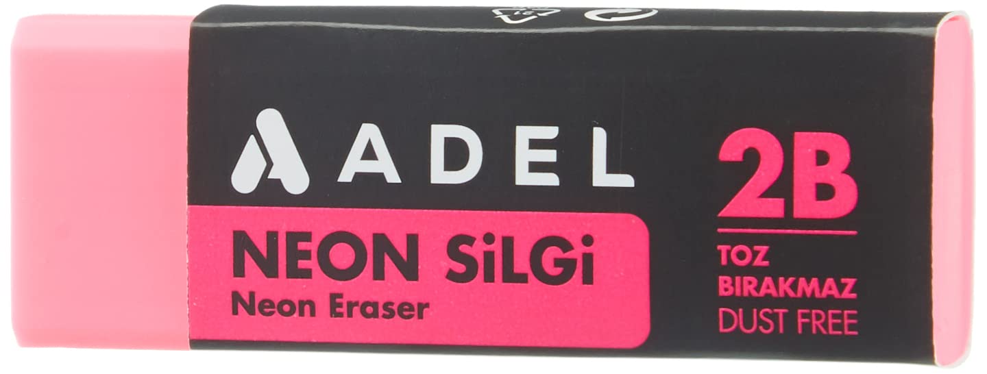 Adel Neon Dust-Free Silgi, 4 Renk - büyük boy