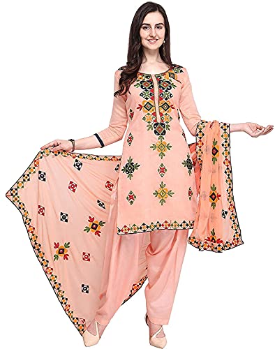 Ready to Wear Indian Pakistani Cotton Ethnic Wear Designer Punjabi Salwar Kameez Patiala Suit for Women