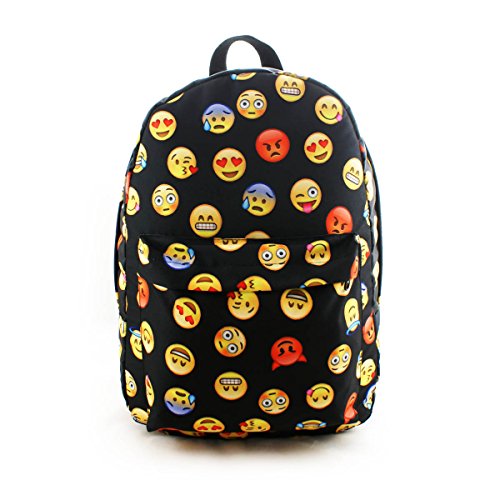 Mochila Viajes Mochilas de Lona de escuelas para Estudiantes a la Unisex emoticonos emotes