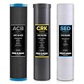 PRO+AQUA ELITE GEN2 Replacement Filter Set, Whole House Heavy Metals Well Water - Sediment, KDF/Blend, Carbon Infused