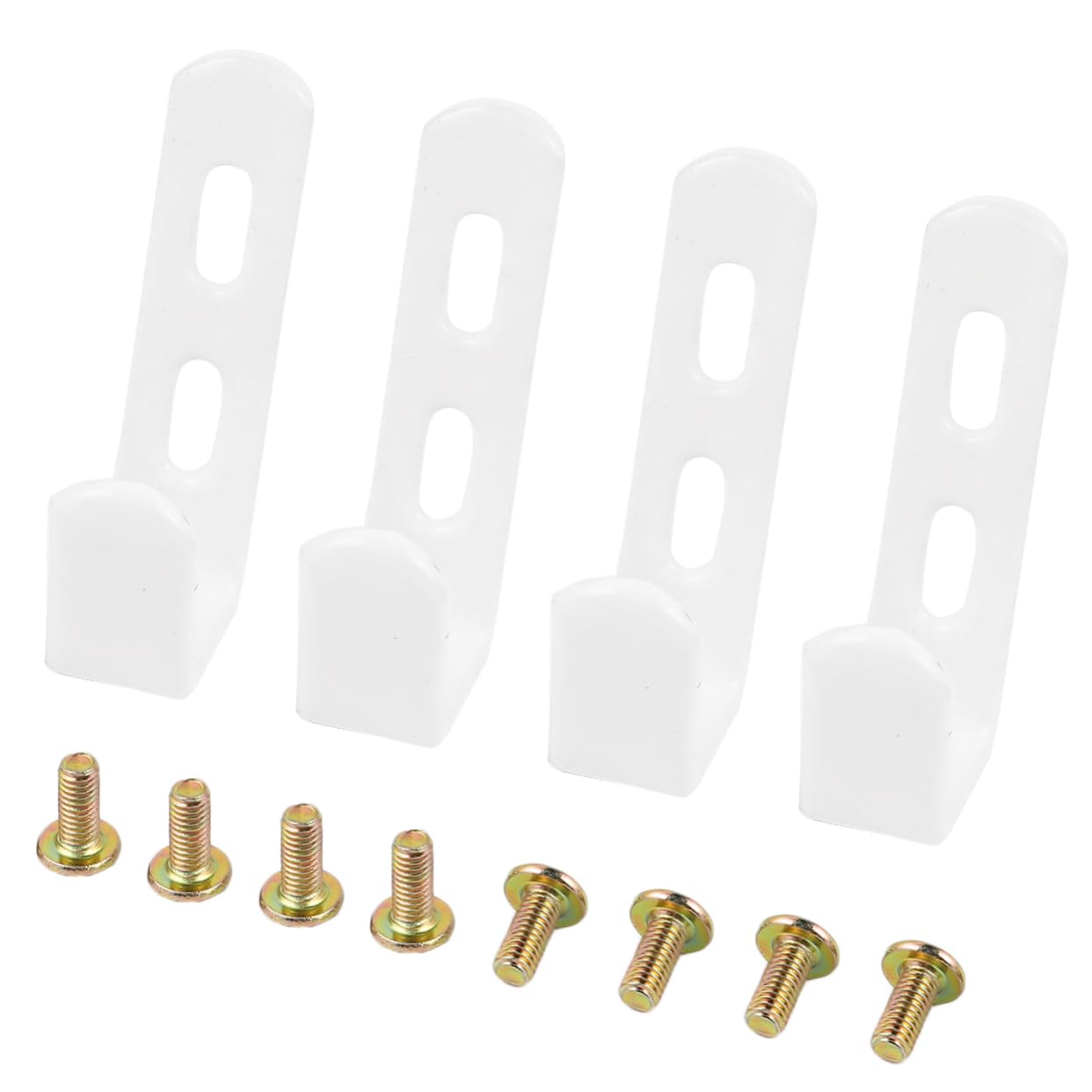 VILLFUL 4PCS White Bunk Bed Household Children's Bed Bracket get in and Out of Bed Accessories Wooden Ladder Hook bunk Bed Ladder Holders Hook up Iron Ladder Ladder Hooks