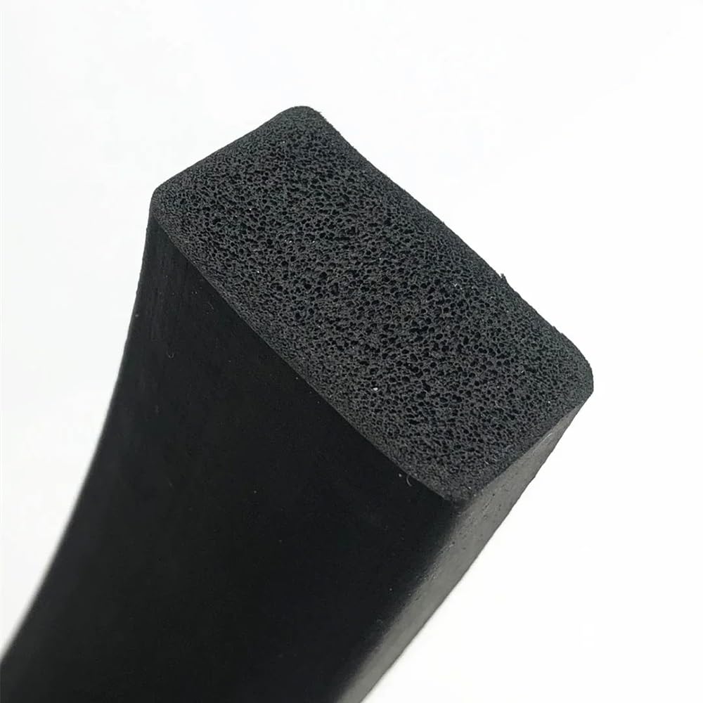 Bande d'étanchéité en caoutchouc mousse – Isolation phonique et joint résistant aux intempéries, longueur 1 m/2 m/5 m/10 m, épaisseur 3-20 mm, noir(1 Meters 20x20mm)