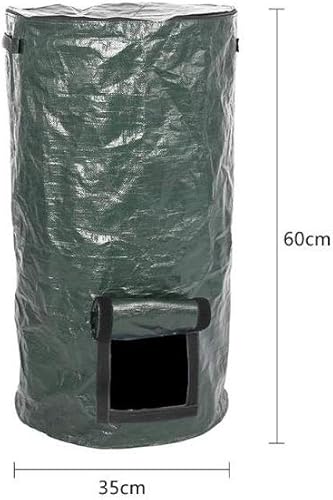 Miniatura 9 de BEIJIALY Bolsa de abono de jardín, bolsas reutilizables para basura con tapa, bolsas reutilizables para césped de hojas, bolsas plegables para