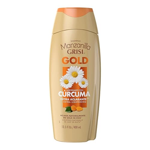 Manzanilla Grisi Gold Extract Champú aclarador cabello efecto aclarante y brillante con extracto de flor de manzanilla y cúrcuma 1350 Fl Oz disponible en Yaxa Colombia