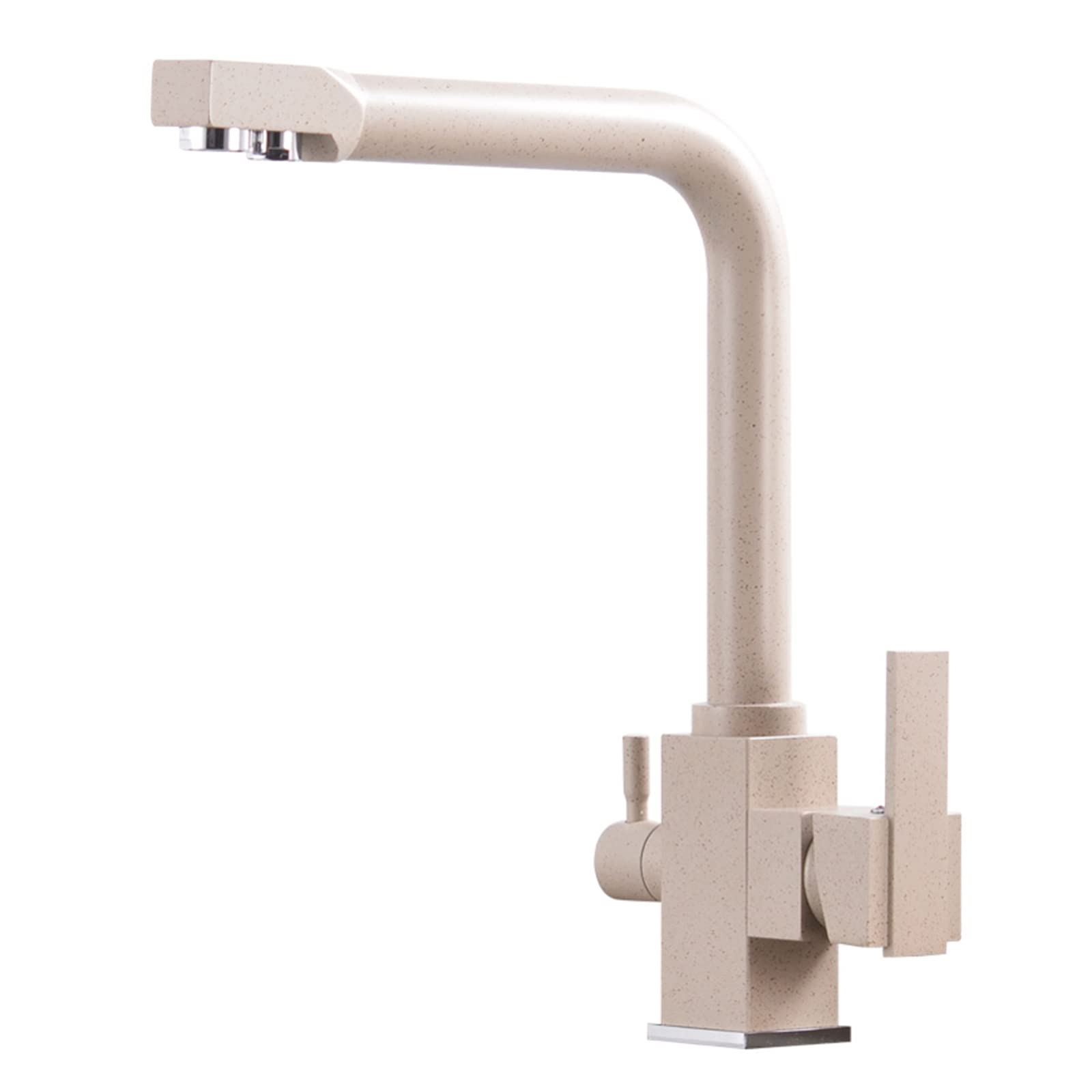 ZYCHSJXA 3 Way Kitchen Faucet Oatmeal Brass Swivel Water Purifier A(B)