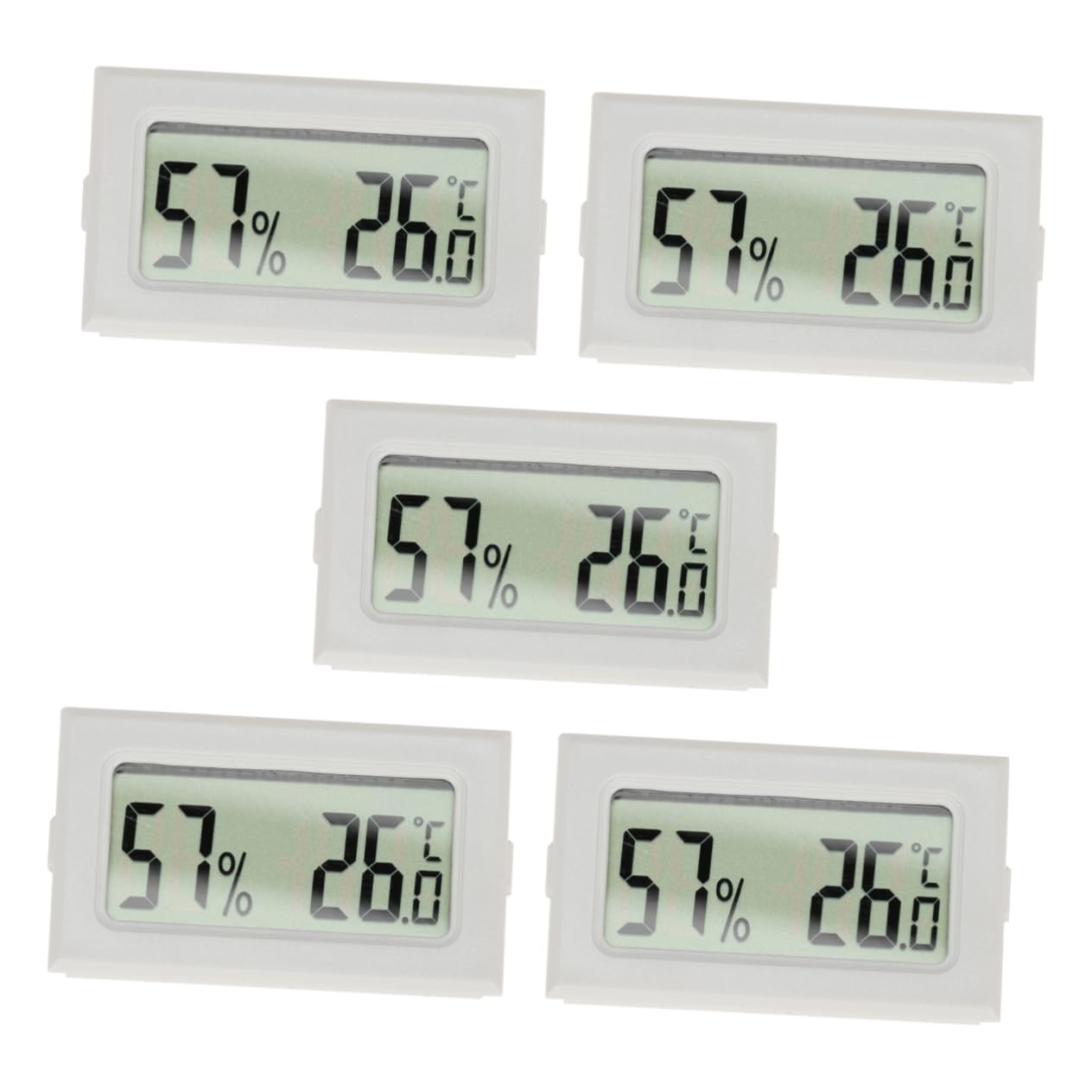 BESPORTBLE 15pezzi Termometro Igrometro Wireless Mini LCD per Terrari e Frigoriferi Misuratore di Temperatura e umidità per Rettili e Animali Domestici Realizzato Materiale Alta Stabilità e