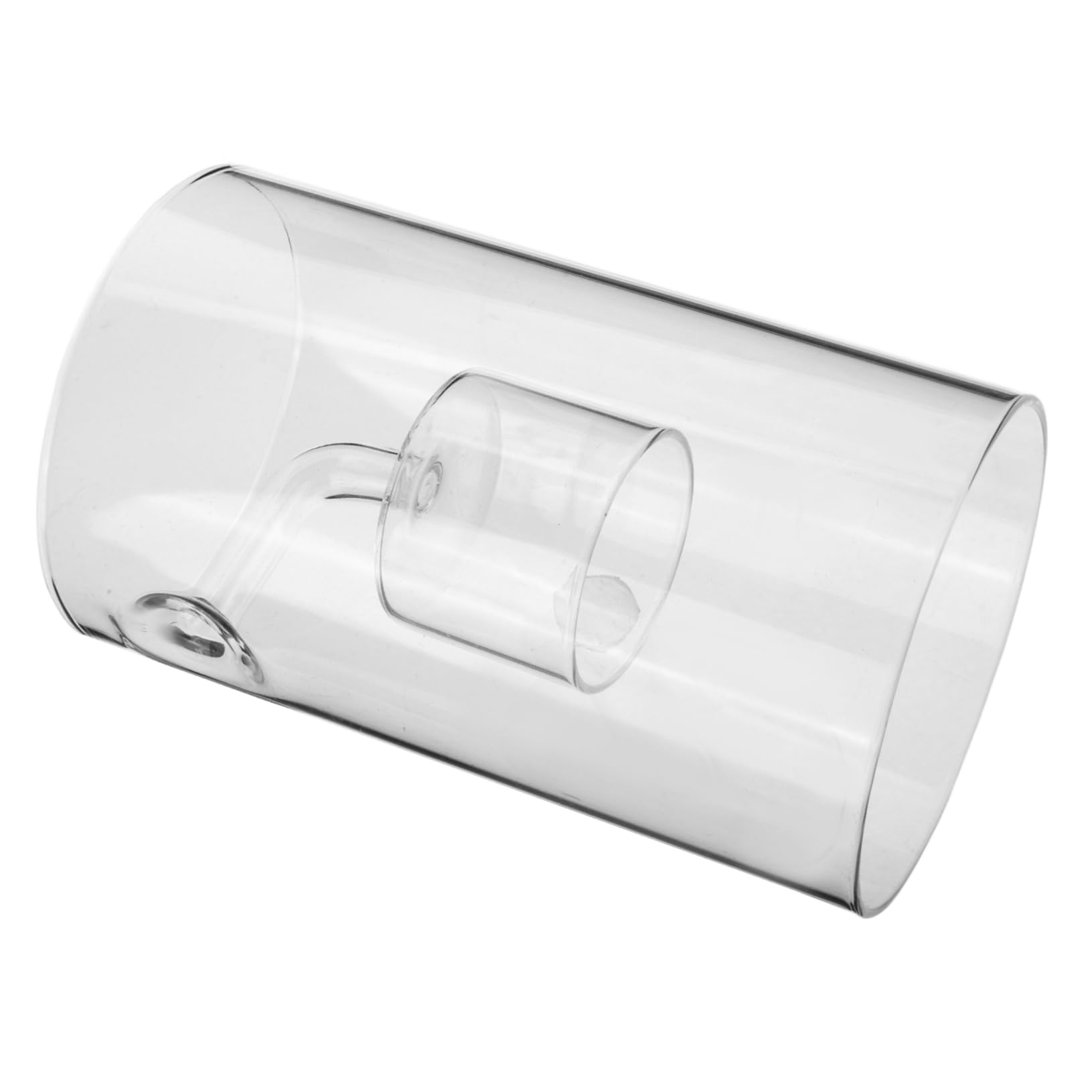 IWOWHERO Glass Candle Holder Clear Glass Candle Shade Home Candle Shade Desktop Glass Cover for Candle Glass Cylinders for Candles Windproof Candle Protectors Glass Candle Cover