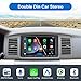 Double Din Car Stereo Radio Wireless CarPlay Wireless Android Auto, 7in Touchscreen Car Audio Receiver with Bluetooth,Rearview Camera,AM/FM, GPS Navigation,Mirror Link,Subwoofer,USB/AUX/SWC