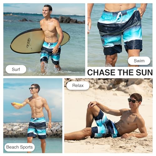 Image of Kanu Surf Men's Big Viper Extended Size Stripe Swim Trunk