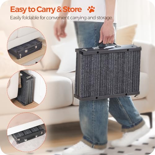 Dog-Ramp-32-Long-Adjustable-Dog-Ramp-for-Small-Dogs-5-Adjustable-Height-Dog-Steps-Folding-Pet-Ramp-with-Non-Slip-Mat-Safety-Side-Rails-for-Couch-Bed-or-Car-Black-and-Gray-DRHB801
