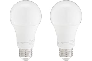 Amazon Basics A19 LED Light Bulb, 100 Watt Equivalent, 15W Daylight