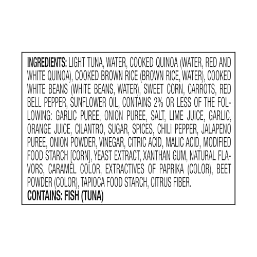 Image of StarKist Smart Bowls Tomato Basil Tuna, 4.5oz Pouch, 12-Pack | Features Barley and Beans, Wild Caught Light Tuna, No Draining, Ready to Eat