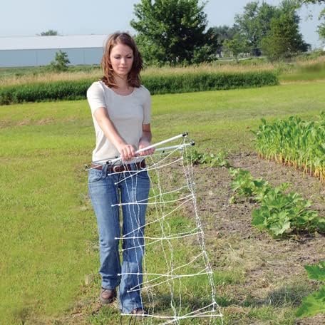 Miniatura 6 de Premier RaccoonNet 41812 - Valla de red eléctrica de 18 pulgadas, 100 pies, pico único, blanconegro