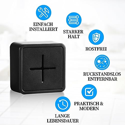 Foto von 4 Stück Geschirrtuchhalter Selbstklebend Geschirrtuchhalter Ohne Bohren Handtuchhaken Türhandtuchhalter Selbstklebend Handtuchhalter Küche Handtuchclip ABS Handtuchklemme für Badezimmer Küche und Haus