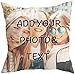 Cuscino Personalizzato con Foto,Stampa Fronte-Retro, 40x40 Regalo per San Valentino, Compleanno, Festa della Mamma Foto Full Print