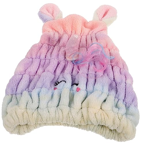 Ipetboom Dryer Cap for Women Hair Turban Hair Towel Wrap Large Shower Cap Soft Polyester Fleece