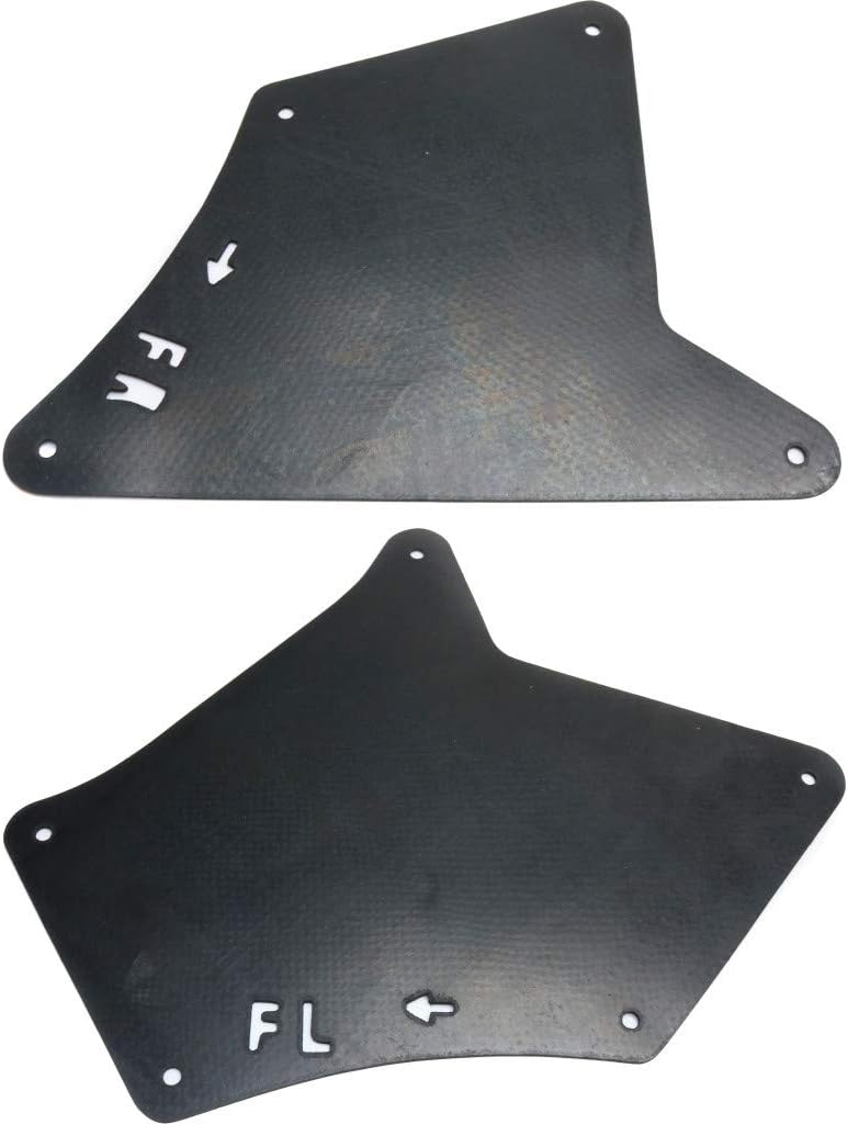 For Toyota FJ Cruiser Splash Guard/Fender Liner 2007-2014 Driver and Passenger Side Pair/Set | Front | Front Apron Seal | TO1250129 + TO1251129 | 5373635150 + 5373535150