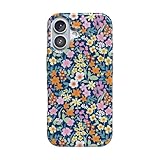 Casely Nick ケース | フルブルーム | ネイビーフローラル | MagSafe対応 | クラシックなウルトラスリムデザイン