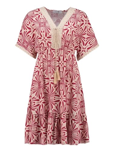 Hailys Damen Viskose Mini-Kleid Tunika Si44ona mit Alloverprint JUS-22529 Offwhite Div (7960) M