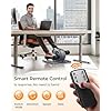 Under Desk Elliptical, Ellipse Leg Exerciser for Seniors Adults Fully Assembled, Portable & Quiet Electric Seated Pedal Exerciser with 10 Adjustable Speed, Remote Control,Non-Slip Straps & Mat