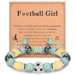 Shuxin Football Gifts for Girls, Girls Football Bracelet Gifts, Birthday Christmas Graduation Presents for Daughter Teenage Girl, Xmas Stocking Fillers for Teens