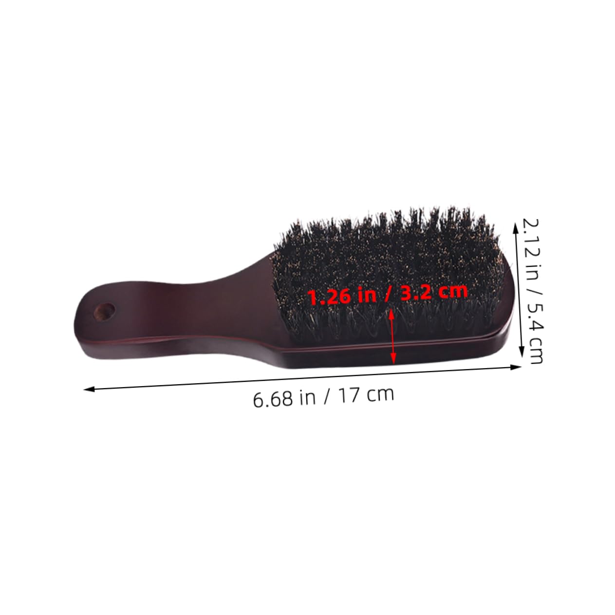 Beatifufu Elegant Beard Grooming Kit 2pcs Boar Bristle Beard Brush Comb Hair Brush Travel Size for Men