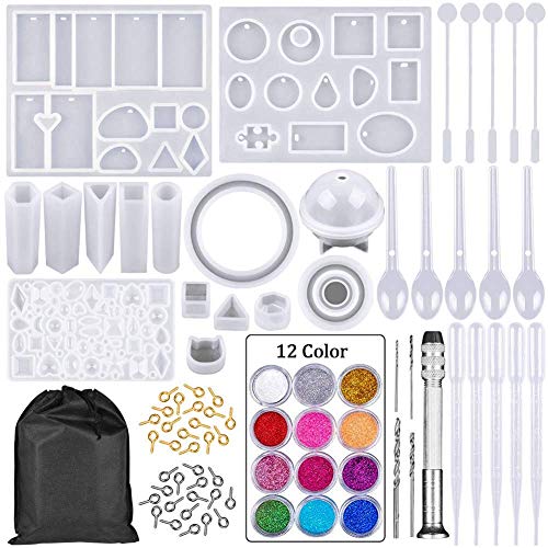 HASTHIP 94 PCS Resin Jewellery Mold Kit White1 - Image 2