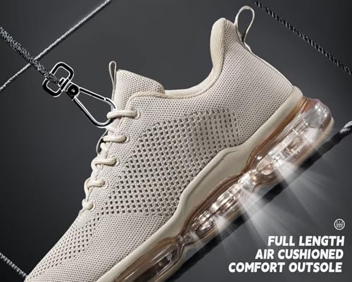 Image of Socviis Men's Air Cushion Running Shoes Breathable Tennis Fashion Sneakers Non Slip Workout Casual Sport Shoes Gym Training Comfortable Walking Shoes
