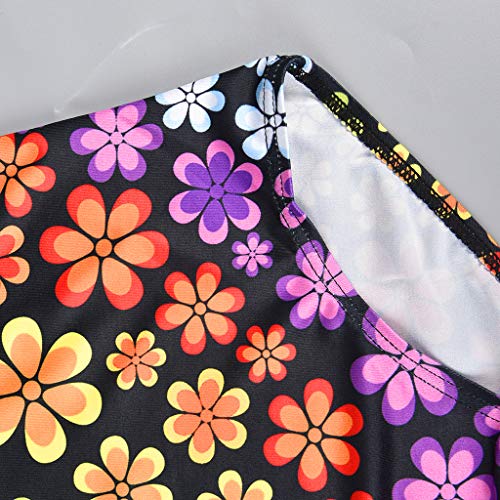 DYNWAVE Macacão Infantil Meninas Crianças Dança Ginástica Collant Sem Mangas Brilhante Bodysuit Top