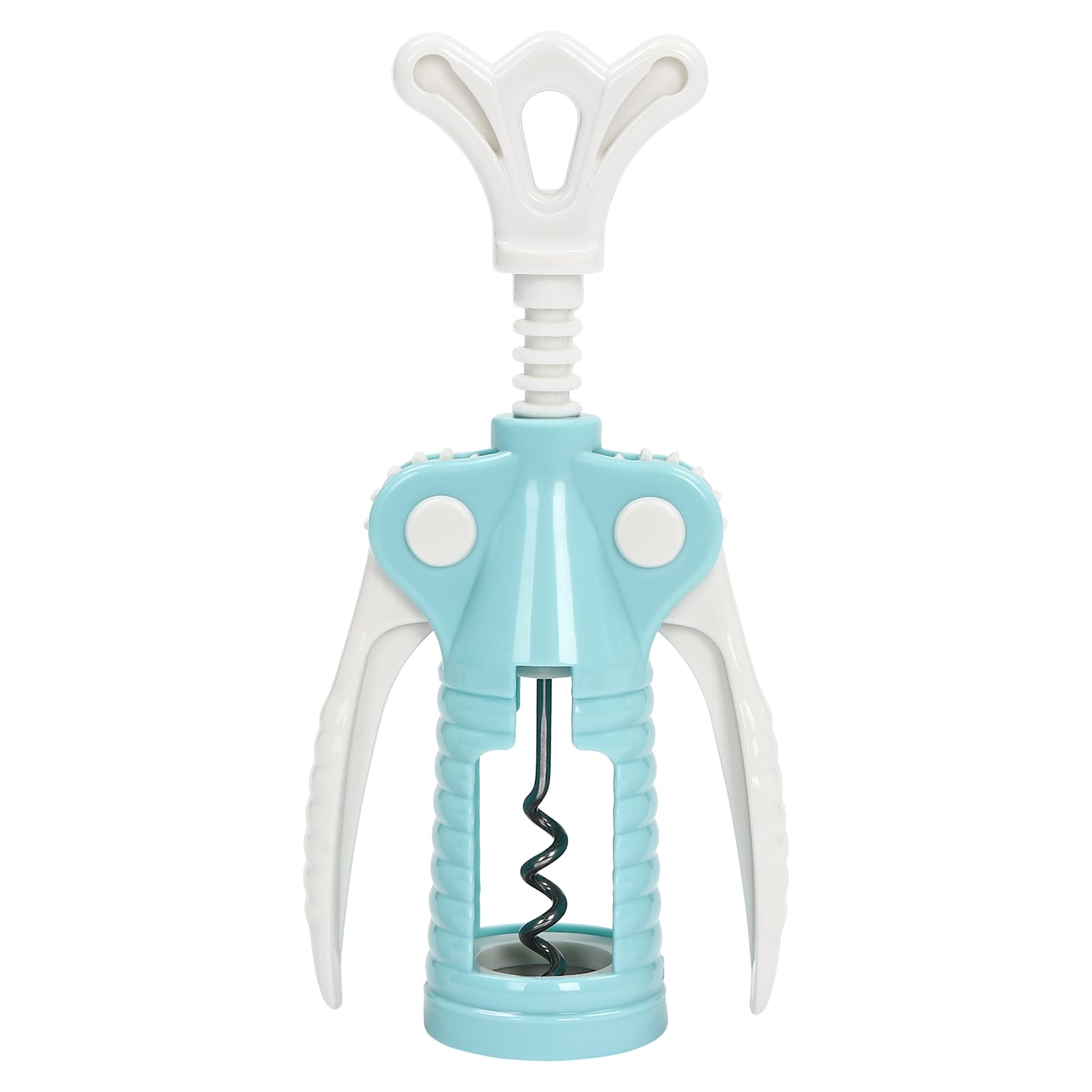 Levkitch Bottle Opener - Wing Corkscrew for Red Wine Beer, Ergonomic Cork Screw Wine Corker Wing Corkscrew Wine Opener Used in Kitchen Restaurant Chateau and Bars (Blue)