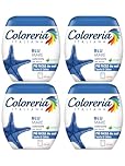 Coloreria Italiana Grey Colorante Tessuti e Vestiti in Lavatrice, colore Blu Mare, 4 Confezioni, 350 g