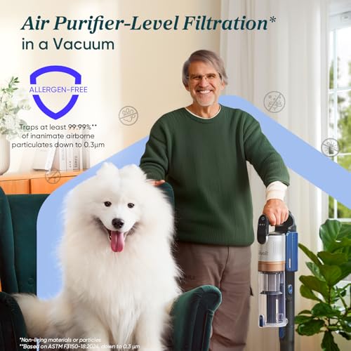 Image of LEVOIT Cordless Vacuum Cleaner with HEPA Filter, Stick Vac with Tangle-Resistant Design, Up to 60 Mins, Powerful Suction, Lightweight, Mini Motorized Brush, for Carpet, Hard Floor, Pet Hair, LVAC-300