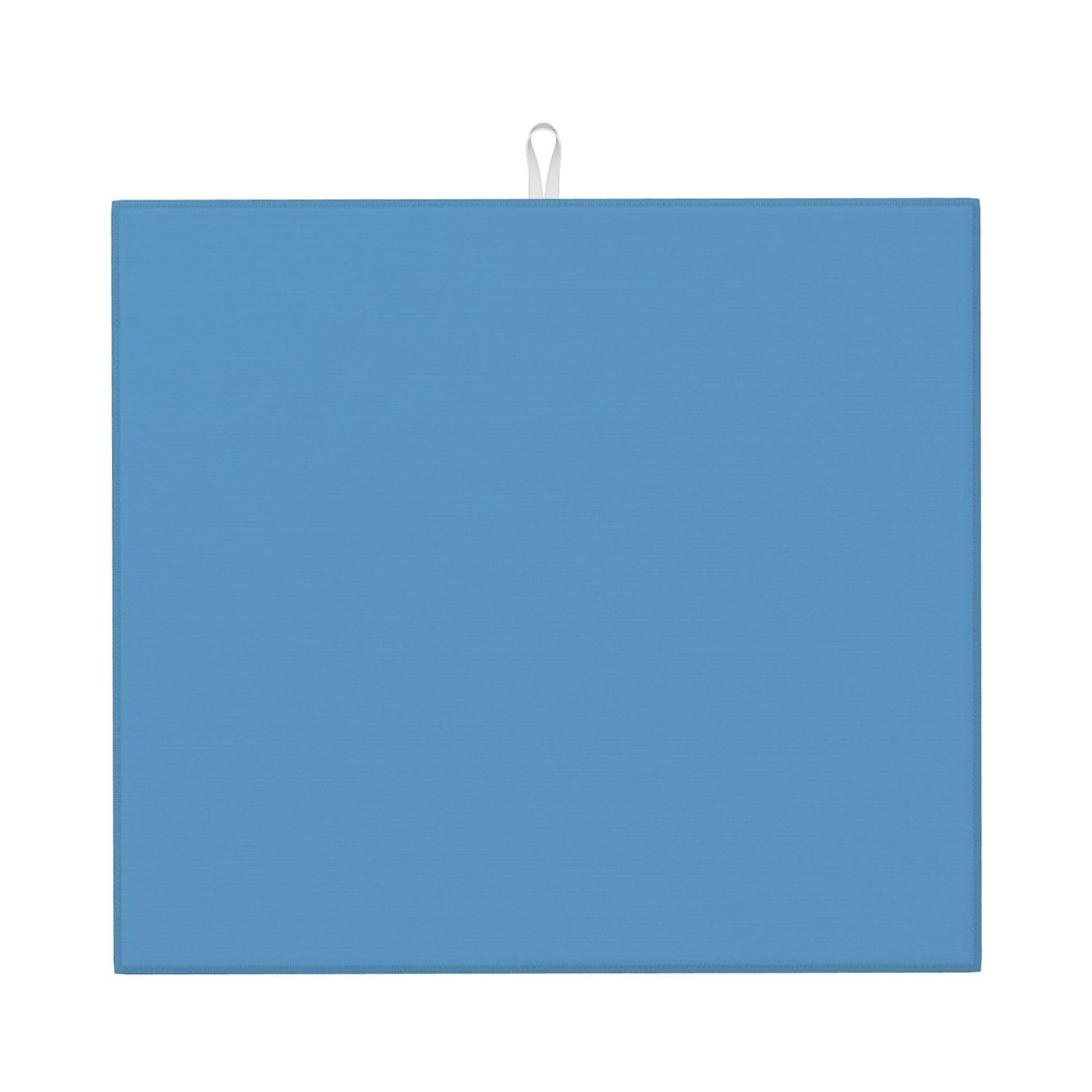 HJFCZH Clear blue Prints Kitchen Drying Mat - Absorbent Dish Drying Throw with Vibrant Prints, Quick-Dry Countertop Layer for Dishes & Appliances - Non-Slip & Foldable