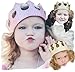Fun Play Time Glitter Stretch Crown Set: White Sparkle, Gold, Pink