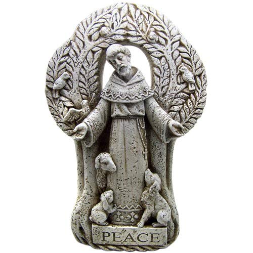 Saint St Francis Patron of Animals Peace Tree Figurine Patio Garden Home Statue #1