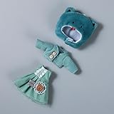 Ob11 Doll 1/12 Scale Cute Animal Style Doll Clothes Set Doll Birthday, BJD Doll Accessories - E