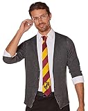 Spirit Halloween Harry Potter Adult Accessory Kit | Officially Licensed | Deluxe Glasses and Gryffindor Tie