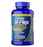 Osteo Bi Flex Triple Strength + Turmeric, 220 Count, 3 Months Supply, Joint and Bone Support Supplement