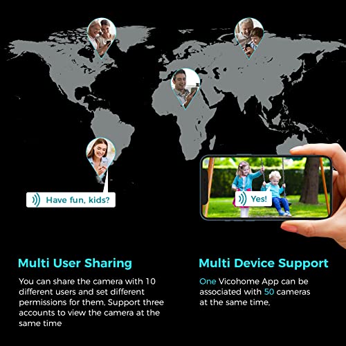 Sovmiku Cq1A 4Mp Solar Security Camera Wireless Outdoor,360° View,Pan/Tilt,Easy To Setup,Night Vision,User Friendly,Tech Support,Audible Flashlight Alarm, Human Alert,Sd Slot & Cloud Storage,Vicohome #TOP4