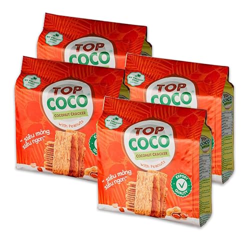 �y4�܃Z�b�g�zBANH DUA NUONG TOP COCO �R�R�i�b�c�N���b�J�[ (�s�[�i�b�c 150g, 4��)