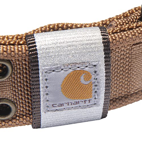 Carhartt Haustierhalsband für Hunde, verstellbar, breit, Carhartt, Braun, Größe L