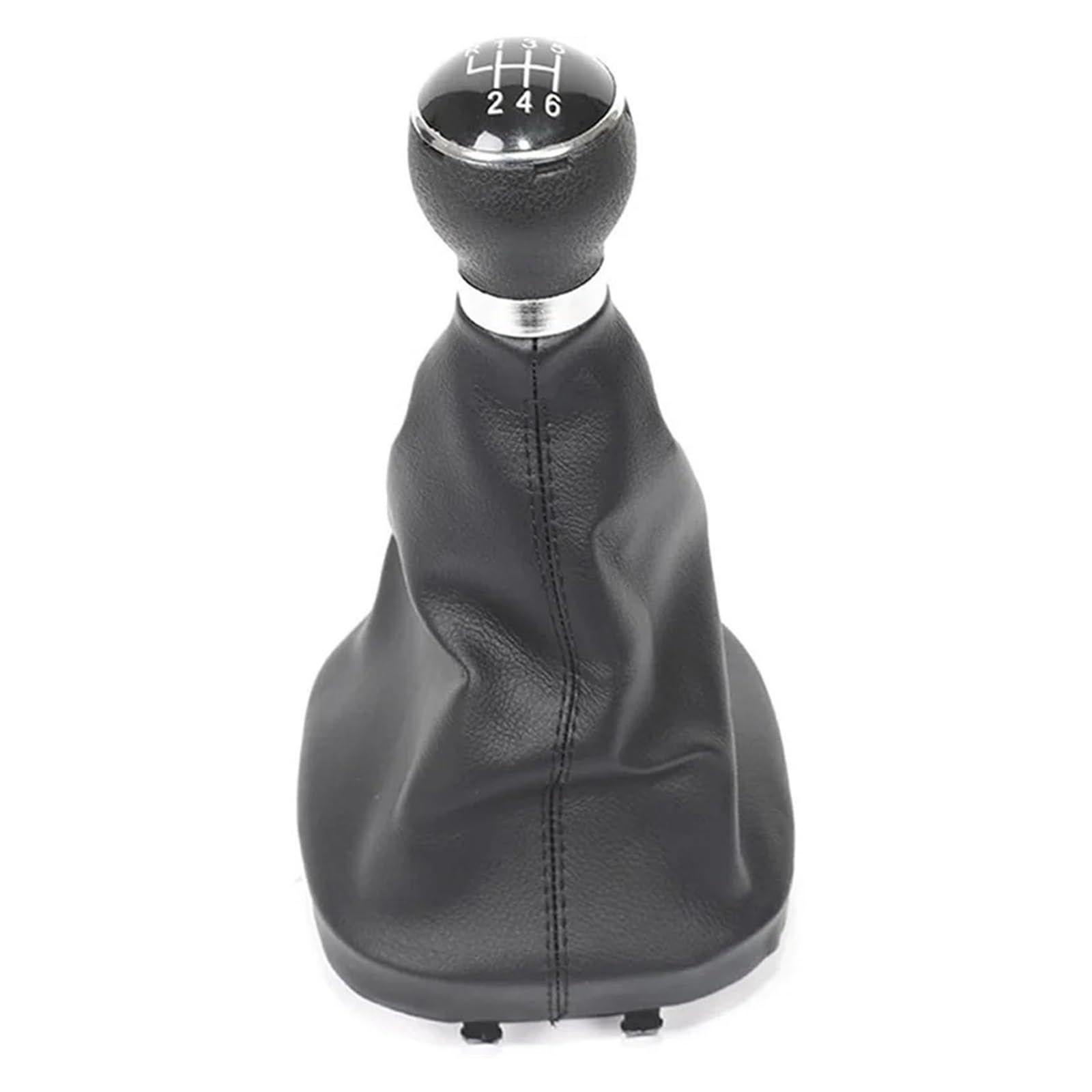 DAJMSUY for VW for Touran for Caddy 6 Speed Car Styling Gear Shift Knob Lever Shifter Gaitor Leather Boot Cover Case Car Gear Shift(Style 2)