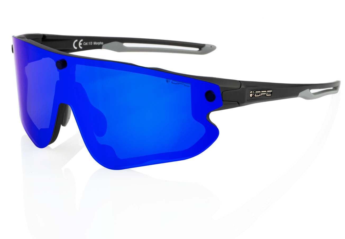 OPC All Round MORPHO | Sportowe okulary przeciwsłoneczne z polaryzacją | Wymienne soczewki do jazdy na rowerze i wspinaczki | UV400 | system magnetyczny, czarne