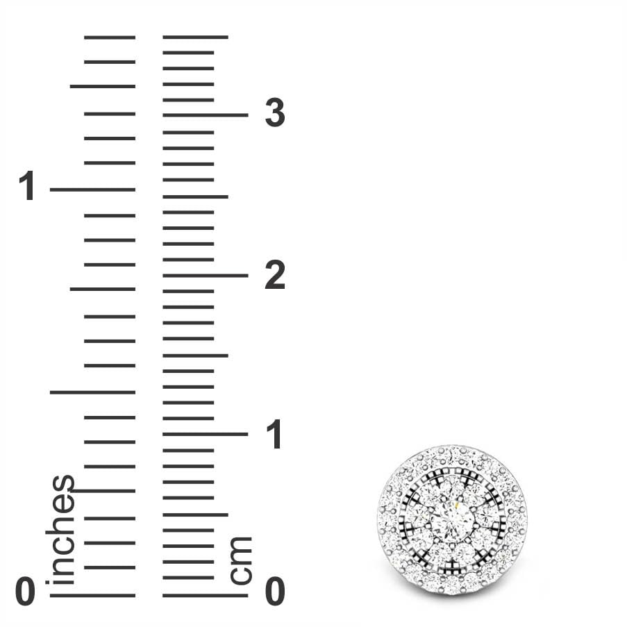 Candere by Kalyan Jewellers 14kt/18Kt BIS Hallmark Gold and Certified Diamond Stud Earrings for Women - Image 4