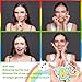 Fulmoon 120 Pcs Anxiety Sensory Stickers, Textured Tactile Rough Fidgets for Mental Health, Autism & ADHD, Mindfulness Breathing Decals for Stress Relief, Classroom Desk Tools(Rainbow Color)