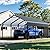 SUNLEI 12X20X8.48 FT Carport, Heavy Duty Carport Canopy with Galvanized Steel Roof and Frame, Metal Carport Upgraded Extra Large Garage for Pickup, Boat, Car and Tractors