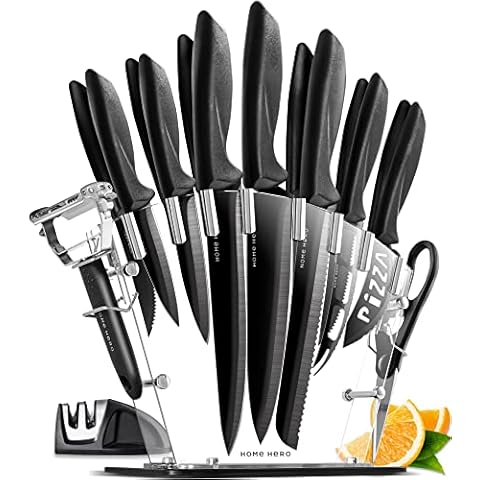 Juego de Cuchillos de Cocina Profesional con Soporte Cover
