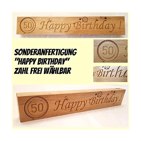 Hochwertiges Holzschild aus Eiche Massivholz. GefrÃ¤stes Schild personalisiert mit Gravur selbst gestalten. GrÃ¶Ãe: 22-40 cm. Individuelle Motive und SonderwÃ¼nsche mÃ¶glich! Ãber 20 Schriften wÃ¤hlbar. – Bild 8