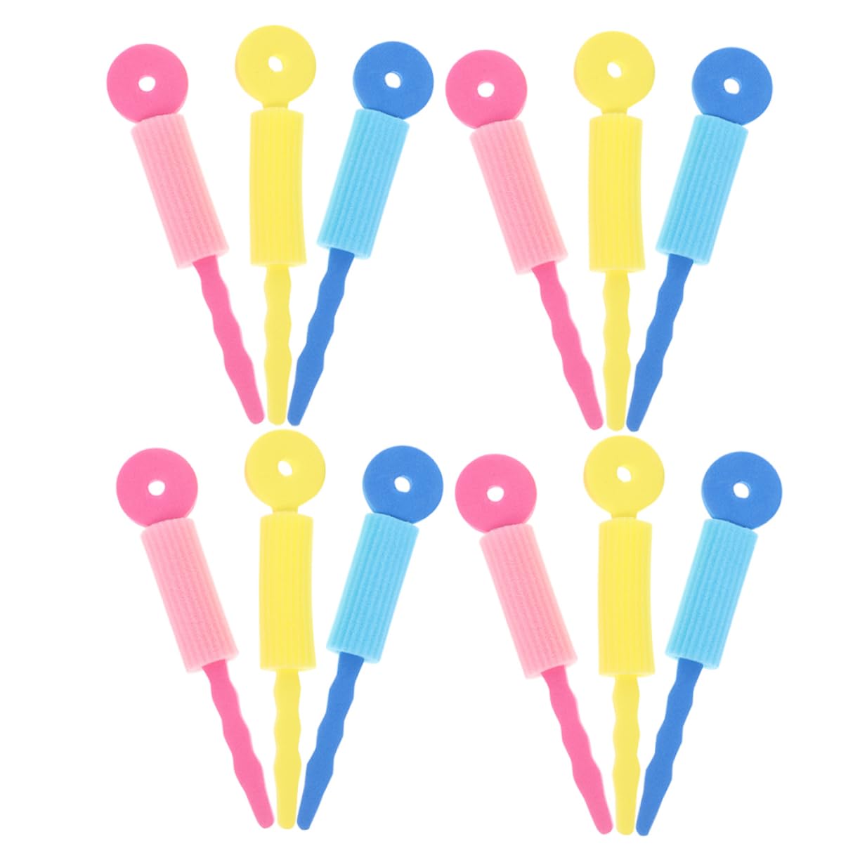 TOVINANNA 30pcs Soft Curlers for Natural Hair DIY Sponge Rollers Hair Rods for Curls Saving Tool for Effortless Styling